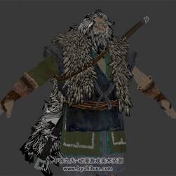 只狼:影逝二度 游戲角色巨型忍者梟帶武器3DMax模型下載 帶綁定