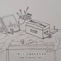 素寫練習(xí)  桌面雜物