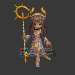 可爱 法师 祭祀 美女模型