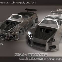 本田S2000 汽车3D模型C4D OBJ格式分享