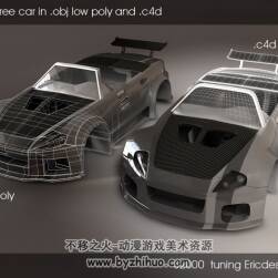 本田S2000 汽車3D模型C4D OBJ格式分享