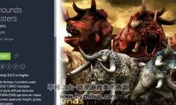 unity3d 惡魔獵犬怪獸模型 Bullhounds monsters 1.0