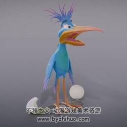 ZBrush視頻教程 卡通大鳥制作方法視頻教學(xué) 附源文件