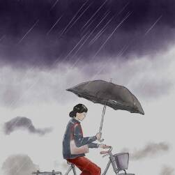 單車女