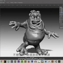 ZBrush 雕刻教程 怪兽模型雕刻视频教程