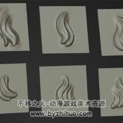 ZBrush 毛發(fā)筆刷 微卷毛發(fā)ZB筆刷下載