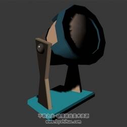 卡通舞臺(tái)射燈 max模式 3D模型下載 四角面