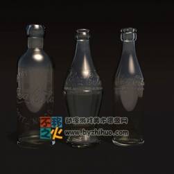 Antique Coke Bottles 可口可乐 玻璃瓶模型