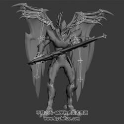 LOL 英雄聯(lián)盟 暗黑之刃Aatrox 3D模型 有綁定和動(dòng)作