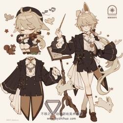 画师BOY 可爱角色二次元插画图包 百度网盘下载