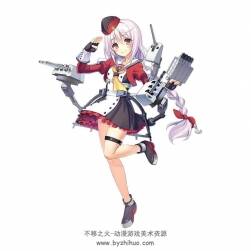 日式艦?zāi)镲L(fēng)格游戲角色3Dobj格式全套模型含貼圖下載