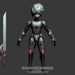 Q版 合金裝備雷電 3D模型