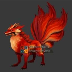 高品质 烈焰九尾狐 Max模型