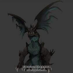 高質(zhì)量西方魔龍全套動作帶骨骼3DMAX模型分享