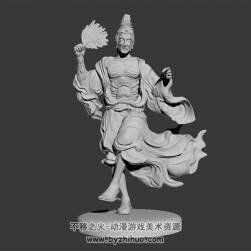 超高精四边面 济公3D模型