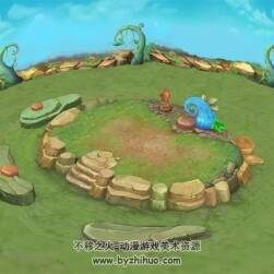 卡通新手出生地 草地場(chǎng)景 四角面 3D模型百度網(wǎng)盤下載