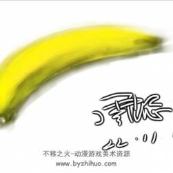 手機(jī)App涂鴉-午餐水果-香蕉
