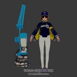 黑暗崛起 Darkness Rises 黑哨棒球女射手3DFBX模型下載