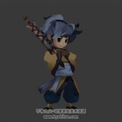 卡通小俠客 3D模型 有綁定和動(dòng)作