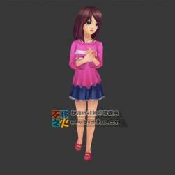 少女 市民 路人NPC 萝莉模型
