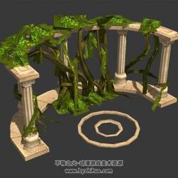 歐洲庭院建筑 3D模型 四角面 百度網(wǎng)盤(pán)下載