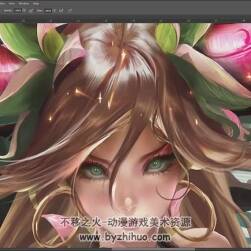外國Sakimi Chan CG插畫視頻教程 附PSD文件和筆刷 34期