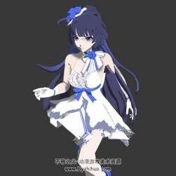 芽衣3dMax模型帶奔跑動作下載