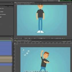 AE模板 卡通角色绑定动画生成器视频教程 附工程文件