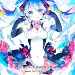 Hatsune Miku初音未来 优质插画壁纸图片素材百度云下载 89P