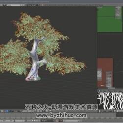 Blender自然环境视频教程 山石草木效果模拟制作 附源文件