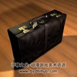 Suitcase c4d手提箱皮箱3D模型分享下载