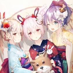 明けましておめでとうございます 二次元少女插畫圖下載 85P
