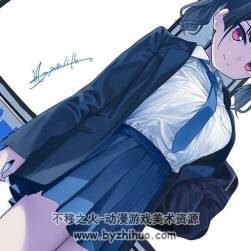 插畫師Gaki Kyonyuu 二次元女孩插畫壁紙圖包 百度網盤下載 110P
