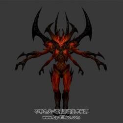 Diablo 暗黑破壞神 大BOSS 怪物 3D模型高模