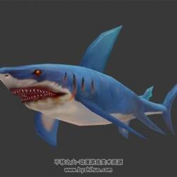 3dMax鯊魚模型 帶骨骼全套動(dòng)作下載