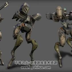 ZBrush紋理映射視頻教程 科幻機(jī)器人紋理貼圖視頻教學(xué) 附源文件