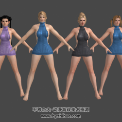 DOA5全部女角色緊身裙裝人物模型 可更換衣服 百度網(wǎng)盤下載