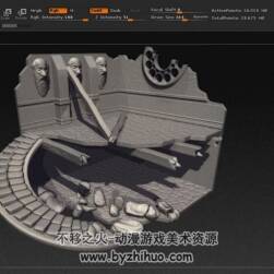 ZBrush場景雕刻視頻教程 精細的場景雕刻視頻教學(xué) 附源文件