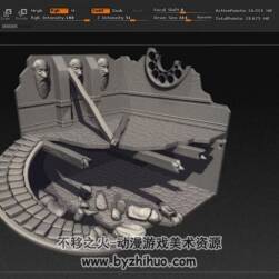 ZBrush场景雕刻视频教程 精细的场景雕刻视频教学 附源文件
