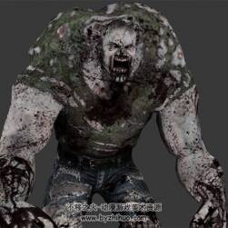 奇幻类游戏怪物Zombie僵尸3D模型下载 多种格式下载