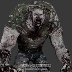 奇幻類游戲怪物Zombie僵尸3D模型下載 多種格式下載