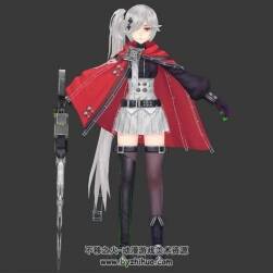 薔薇少女真紅3DMax模型帶綁定武器下載