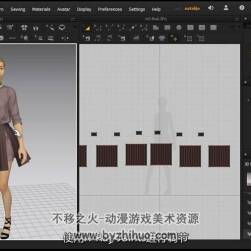 Marvelous Designer 服装设计软件 入门实例教学视频教程 中文字幕 附源文件