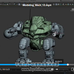 3ds Max 装甲机器人建模渲染视频教程 含文件