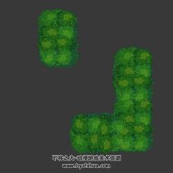 草叢 樹叢 灌木 植物素材 四角面 3D模型百度網(wǎng)盤下載