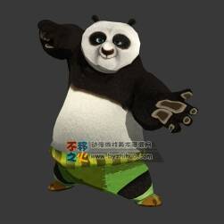 阿宝 古装 功夫熊猫模型