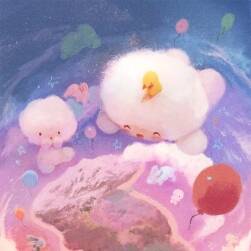 画师 まにの 可爱毛绒的插画作品图包 百度网盘下载