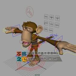带绑定猴子maya模型