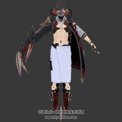 嗜血代碼游戲人物louis 3DMax FBX模型下載