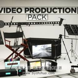 Video Production Pack 影视制作工具C4D3D模型包分享
